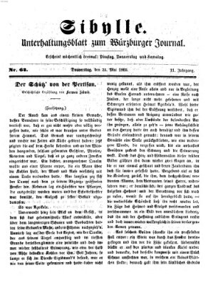 Sibylle (Würzburger Journal) Donnerstag 25. Mai 1865
