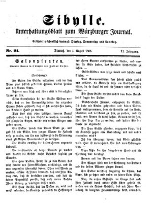 Sibylle (Würzburger Journal) Dienstag 1. August 1865
