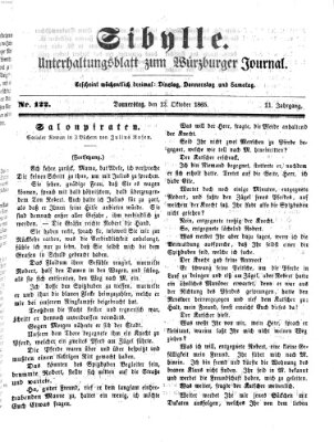 Sibylle (Würzburger Journal) Donnerstag 12. Oktober 1865