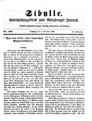 Sibylle (Würzburger Journal) Samstag 4. November 1865