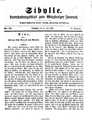 Sibylle (Würzburger Journal) Samstag 14. Juli 1866