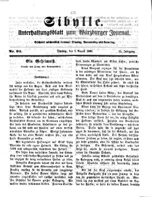 Sibylle (Würzburger Journal) Dienstag 7. August 1866
