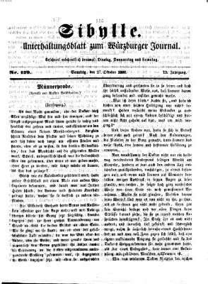 Sibylle (Würzburger Journal) Samstag 27. Oktober 1866