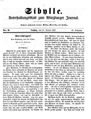 Sibylle (Würzburger Journal) Samstag 19. Januar 1867