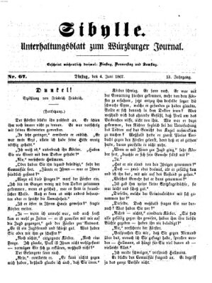 Sibylle (Würzburger Journal) Dienstag 4. Juni 1867
