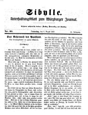 Sibylle (Würzburger Journal) Donnerstag 1. August 1867