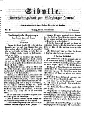 Sibylle (Würzburger Journal) Dienstag 14. Januar 1868