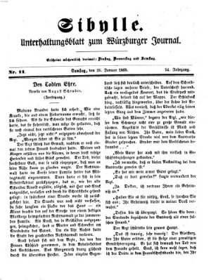 Sibylle (Würzburger Journal) Samstag 25. Januar 1868