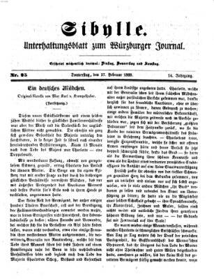 Sibylle (Würzburger Journal) Donnerstag 27. Februar 1868