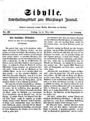 Sibylle (Würzburger Journal) Samstag 28. März 1868