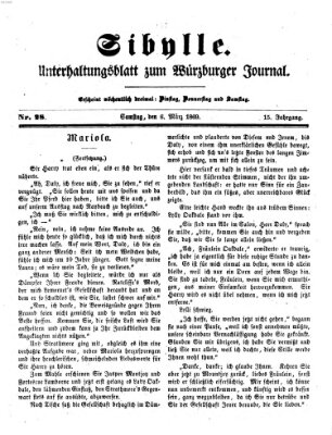 Sibylle (Würzburger Journal) Samstag 6. März 1869
