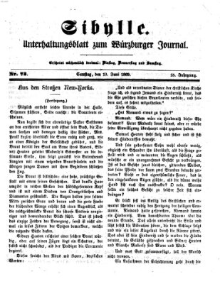 Sibylle (Würzburger Journal) Samstag 19. Juni 1869
