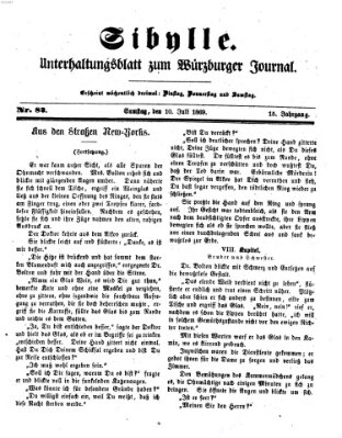 Sibylle (Würzburger Journal) Samstag 10. Juli 1869