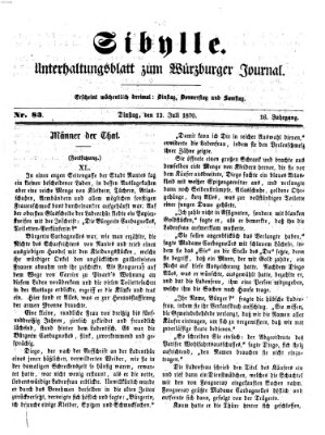 Sibylle (Würzburger Journal) Dienstag 12. Juli 1870
