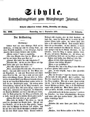 Sibylle (Würzburger Journal) Donnerstag 1. September 1870