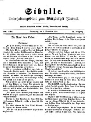 Sibylle (Würzburger Journal) Donnerstag 3. November 1870