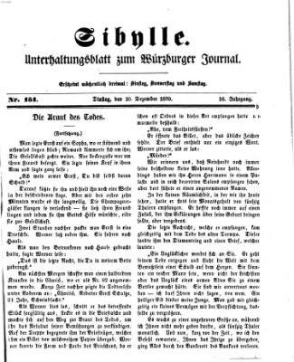 Sibylle (Würzburger Journal) Dienstag 20. Dezember 1870