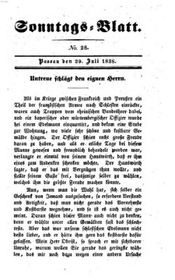 Kourier an der Donau (Donau-Zeitung) Sonntag 29. Juli 1838