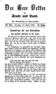 Stadtfraubas Samstag 11. April 1863