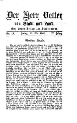 Stadtfraubas Freitag 12. Mai 1865