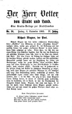 Stadtfraubas Freitag 8. September 1865