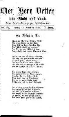 Stadtfraubas Freitag 17. November 1865