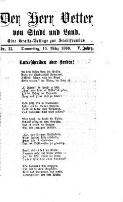 Stadtfraubas Donnerstag 15. März 1866
