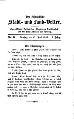 Die Stadtfraubas Samstag 17. Juni 1865