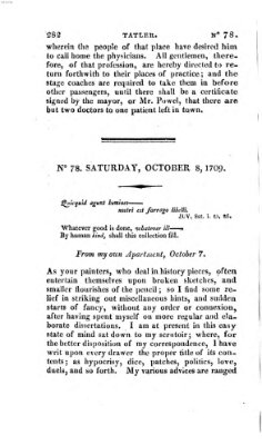 The tatler Dienstag 8. Oktober 1709