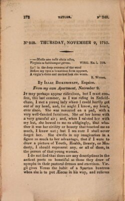 The tatler Sonntag 9. November 1710