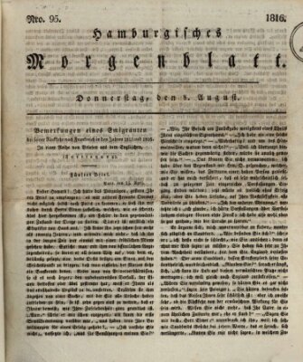 Hamburgisches Morgenblatt Donnerstag 8. August 1816