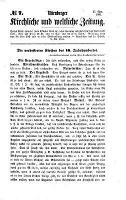 Nürnberger kirchliche und weltliche Zeitung