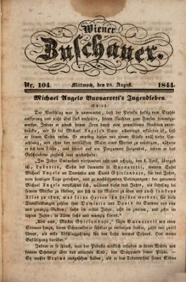 Wiener Zuschauer Mittwoch 28. August 1844