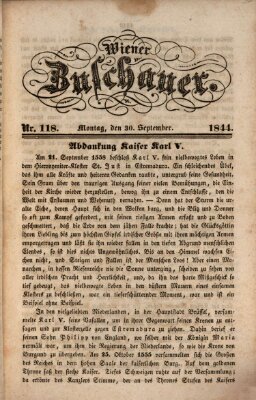 Wiener Zuschauer Montag 30. September 1844