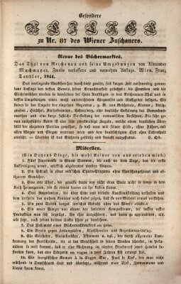 Wiener Zuschauer Freitag 19. Juli 1844