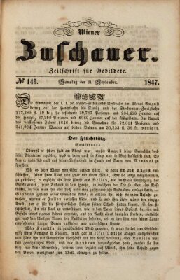 Wiener Zuschauer Samstag 11. September 1847