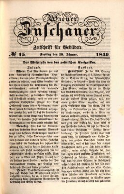 Wiener Zuschauer Freitag 19. Januar 1849