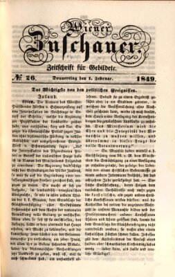 Wiener Zuschauer Donnerstag 1. Februar 1849