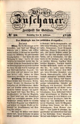 Wiener Zuschauer Sonntag 4. Februar 1849