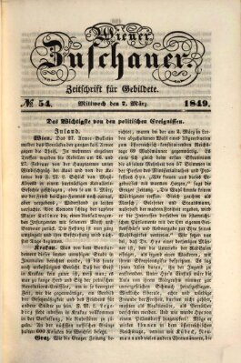 Wiener Zuschauer Mittwoch 7. März 1849