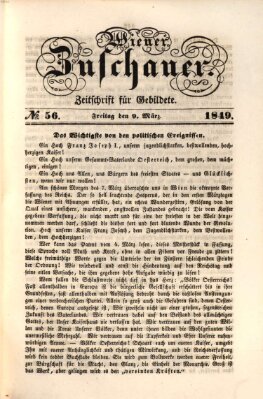 Wiener Zuschauer Freitag 9. März 1849