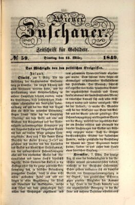 Wiener Zuschauer Dienstag 13. März 1849