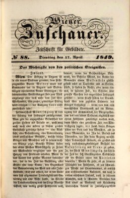 Wiener Zuschauer Dienstag 17. April 1849