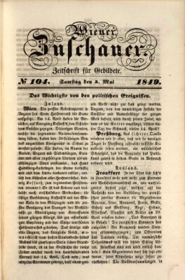 Wiener Zuschauer Samstag 5. Mai 1849