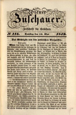 Wiener Zuschauer Samstag 19. Mai 1849