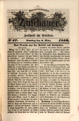 Österreichischer Zuschauer (Wiener Zuschauer) Samstag 9. März 1850