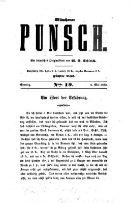 Münchener Punsch Sonntag 2. Mai 1852