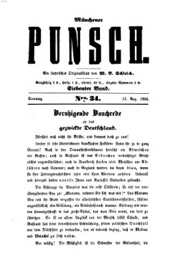 Münchener Punsch Sonntag 13. August 1854