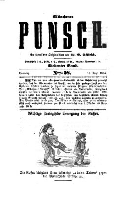 Münchener Punsch Sonntag 10. September 1854