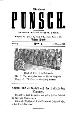 Münchener Punsch Sonntag 4. Februar 1855